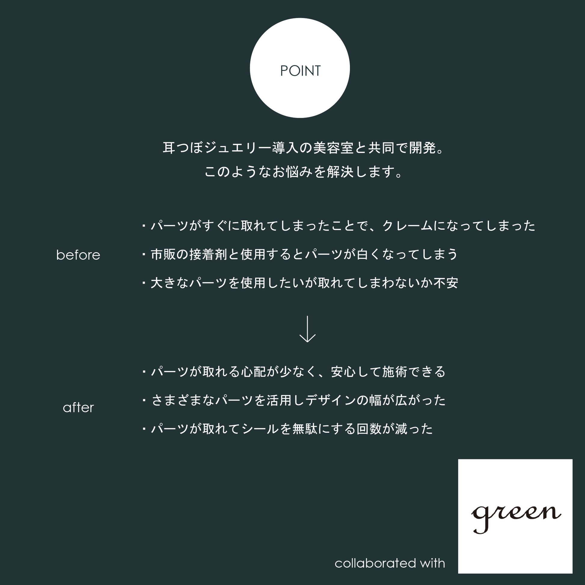 【2個セット】耳つぼジュエリーコーティング +グルー